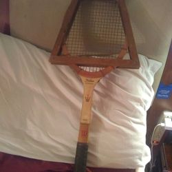 Excellent Vintage Wood 1960s WILSON Jack Kramer AUTOGRAPH Tennis Racket


