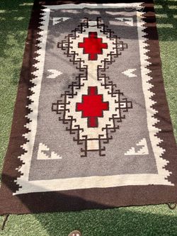 Vintage Navajo Klagetoh-Style Wool Rug – 82” x 49”