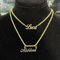 Custom Gold Name Plates $200 To Start