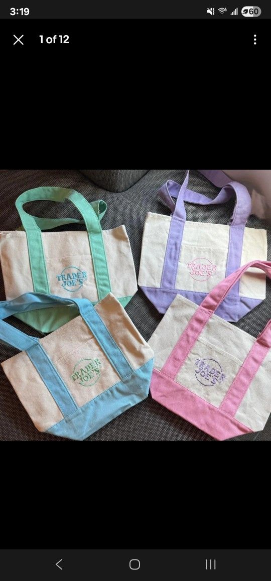 Trader Joes New Mini Tote Bag