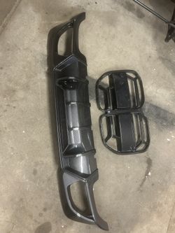 BMW X5 Carbon Fiber Rear Diffuser + Upper Trim Panel