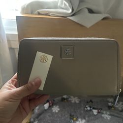 Beige Troy Burch Wallet 