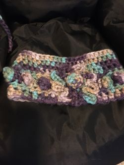 Crochet Bobble Neckwarmer Headband Earwarmer 