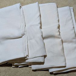 	SET of 4 Restoration Hardware LINEN Belgian Heavyweight 4 PC 50/ 96" NATURAL