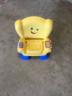 Yellow chair for kids
