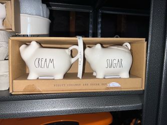 Rae Dunn piggy Cream Sugar