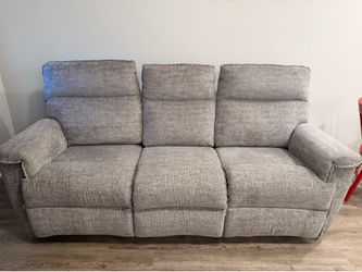 La-Z-Boy Reclining Sofa – Gray Fabric /