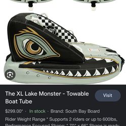 XL LAKE MONSTER BOAT BRAND NEW! IN BOX