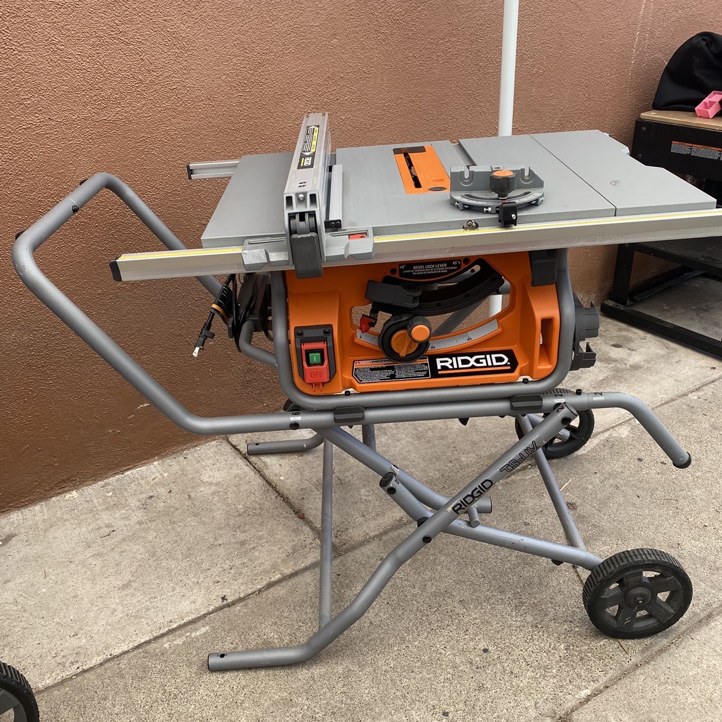 RIDGID R4514 120V Pro Jobsite Table Saw With Stand For Sale Online