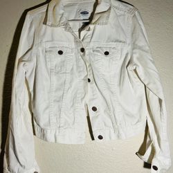 Women’s White Denim Jacket