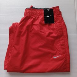 Nike Womens Storm-Fit Woven Pants Water Resistant 799185-657 Scarlet Red Large