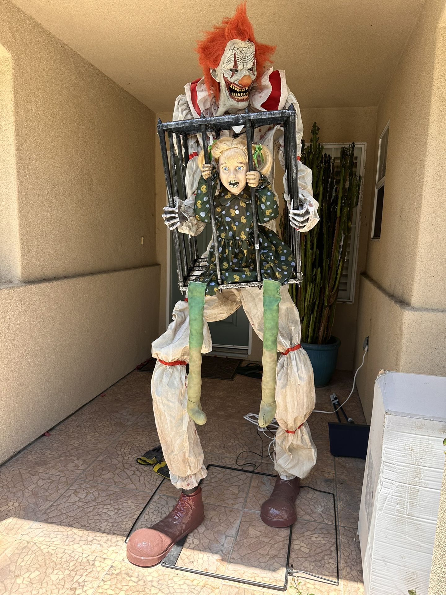 Cagey Clown With kid