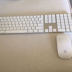 Apple keyboard And Mouse 