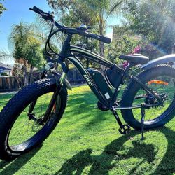 Black-EB26 Electric Bike for Adults Peak 1500W Electric Bicycle 48V 15AH (720WH) Battery Electric Bike 26" Fat Tire Mountain 32mph 7 Speed Gears Ebike