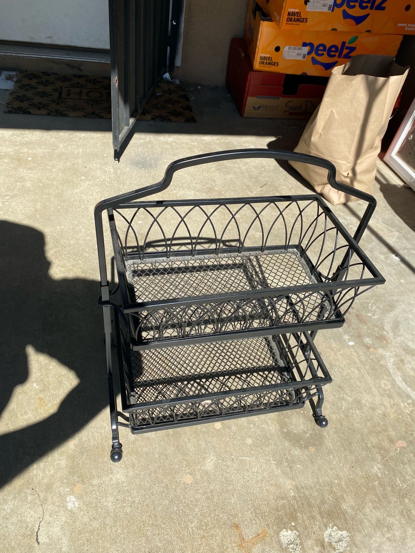 Spice basket rack