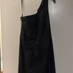 Prom Black Dress With Roses 