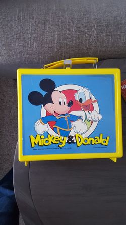 Mickey & Donald vintage lunch box