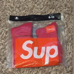 Red Supreme Socks 2 Pack