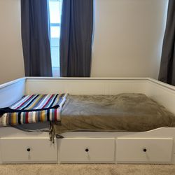 IKEA twin day bed frame trundle