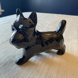 Black Scottie Dog Figurine 
