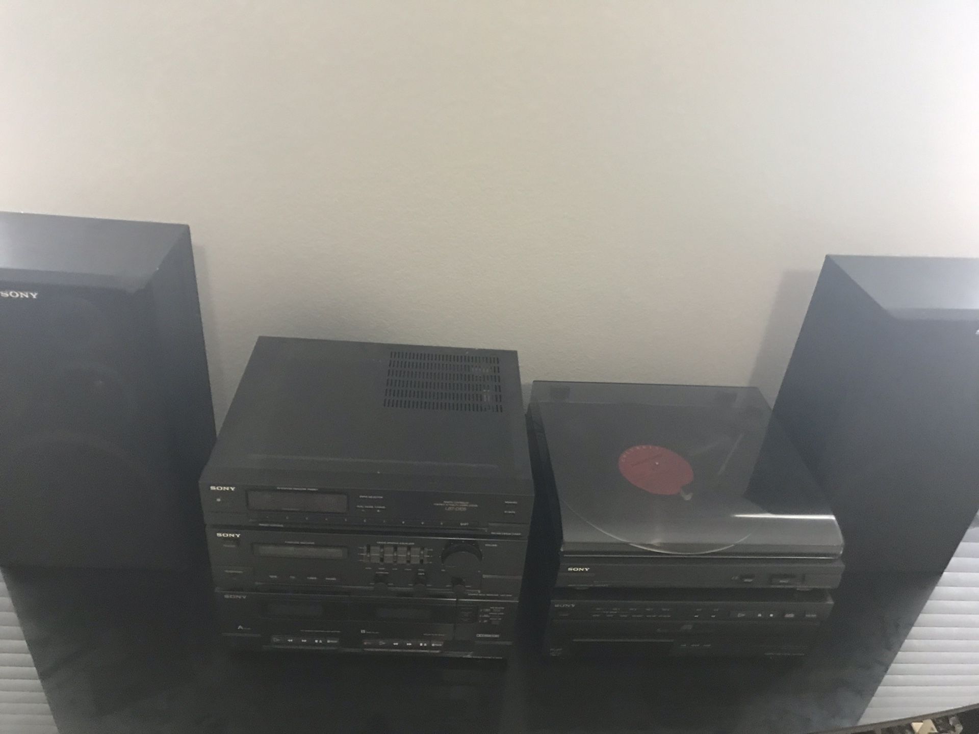 Sony music player CD and record