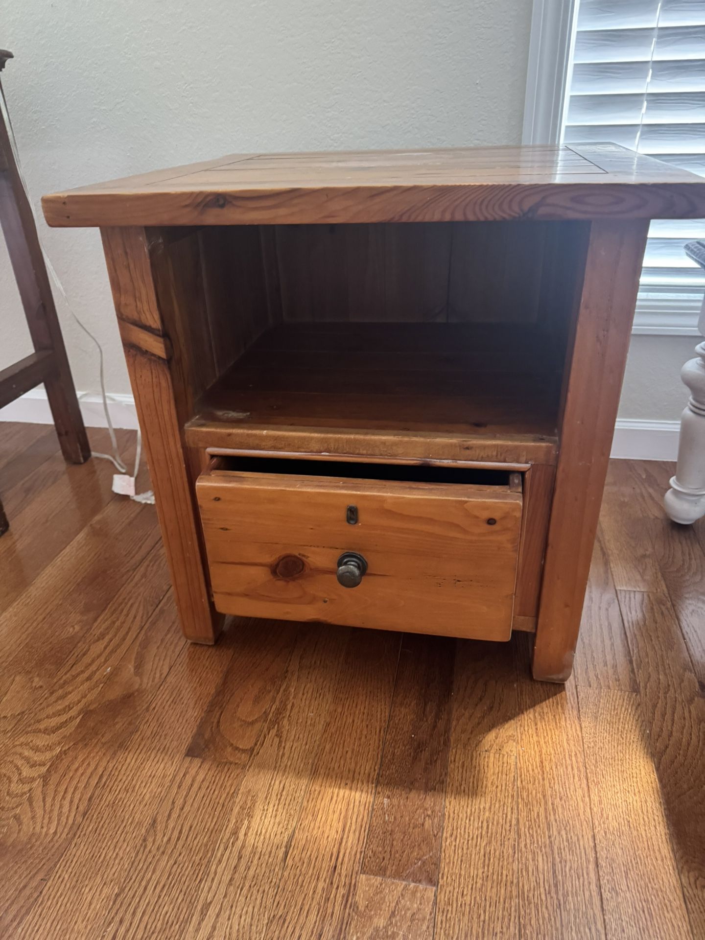 Wood End Table