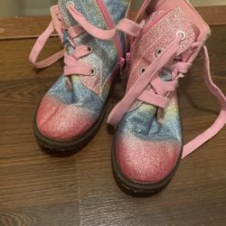 Pink Sparkly Boots