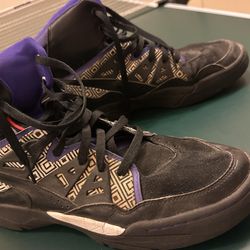 DIKEMBE MUTOMBO (RIP) PURPLE, WHITE, BLACK KAMIKAZE ADIDAS SHOES 