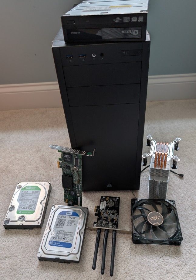 Computer Parts -Corsair Case Plus Parts -Bundle