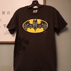 Karani Art Industrial Style Black Batman Superhero Tshirt Size Small Mens 