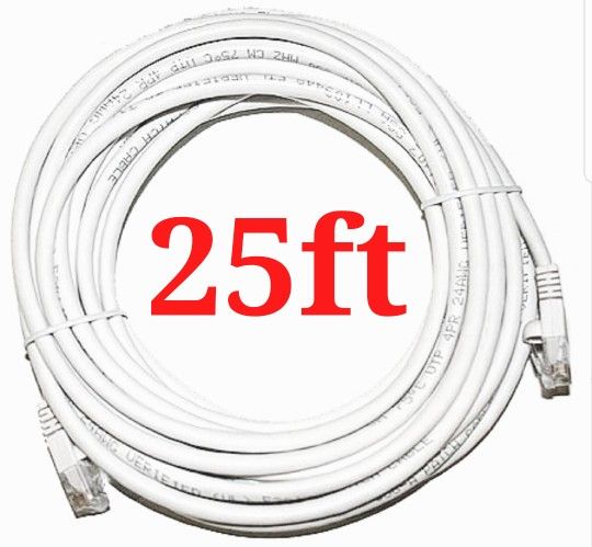 25ft Cat6 Ethernet Network Cable