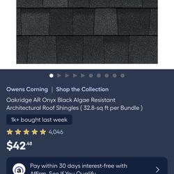 Oakridge AR Onyx Black Algae Resistant 