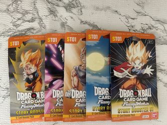 Dragon Ball Super Card Game Fusion World ST01 Story Booster Packs x5