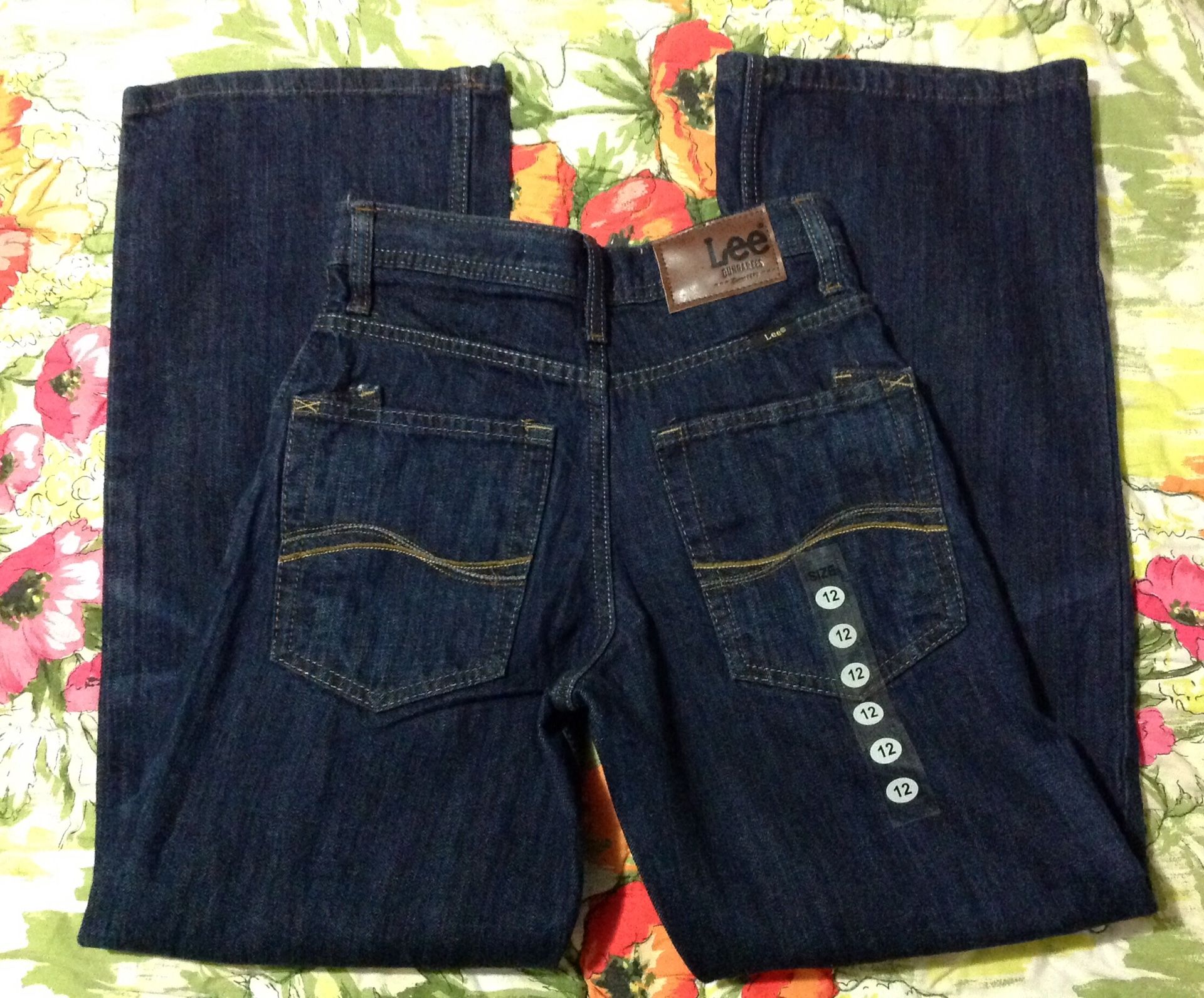 Boys Jeans Youth Lee Dungarees Size 12, Brand New