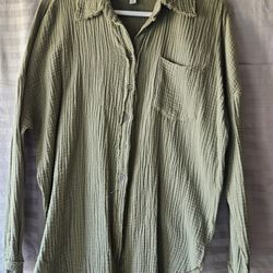 Zenana Crinkle Shirt
