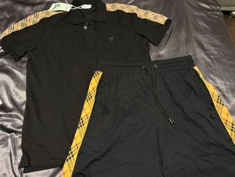 DESIGNER POLO SHIRT AND SHORTS SET