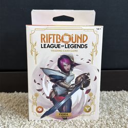 Unopened Riftbound League of Legends Trading Card Game (TCG) - Fiora Champion Deck (Spiritforged Set)