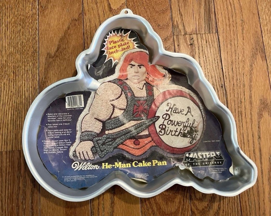 Wilton He-Man Masters Of The Universe MOTU Metal Cake Pan No Face Vintage 1983