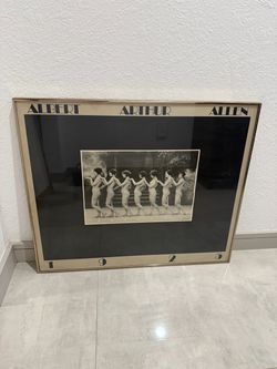 Vintage Albert Arthur Allen 1925 Chorus Line Nude Photography Poster Framed