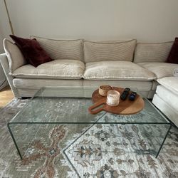 Glass center table