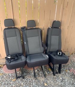 2019–2024 Ford Transit 3-Passenger Rear Bench Seat – Great Condition