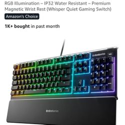 SteelSeries Apex 3 RGB Gaming Keyboard