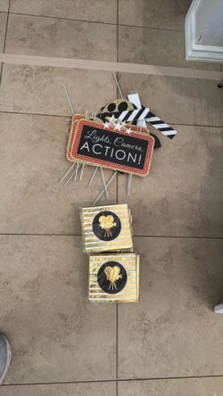 Movie theme party decor