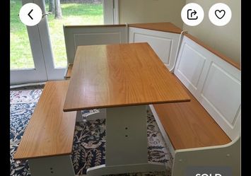 Breakfast Nook Bench & Table