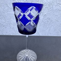 Ajka Hungary Cobalt Blue Glass Crystal