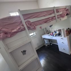Bed And Mattress Full Size With Desk 