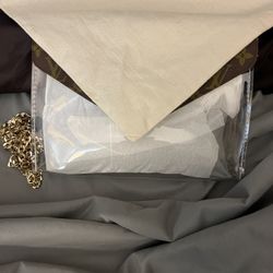 New stadium clear purse with chain