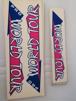 86 GT WORLD TOUR NOS decals set of 2