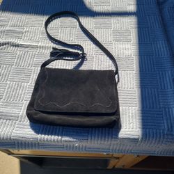 Suede Shoulder Purse