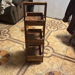 3 Tier Wooden Storage 